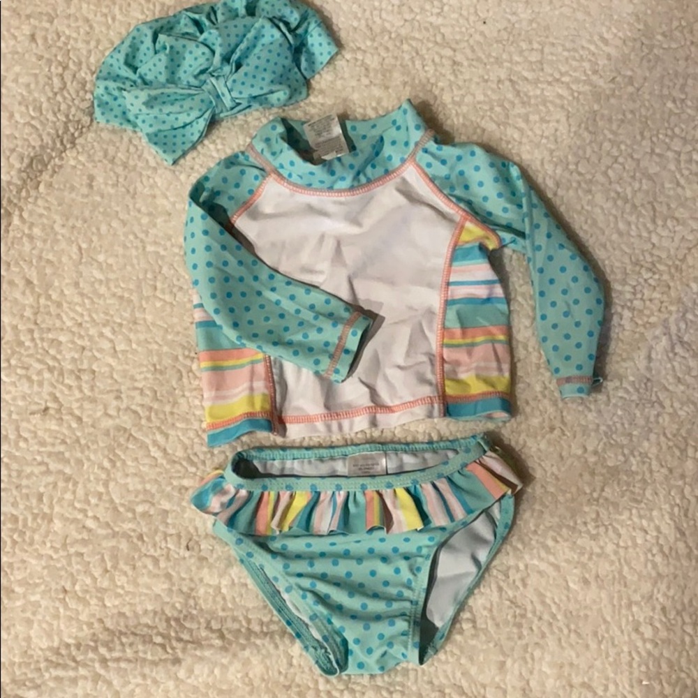 Rash guard swim set